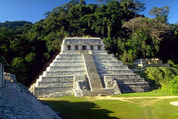 Pyramid temple of Pacal Votan, Palenque, Mexico