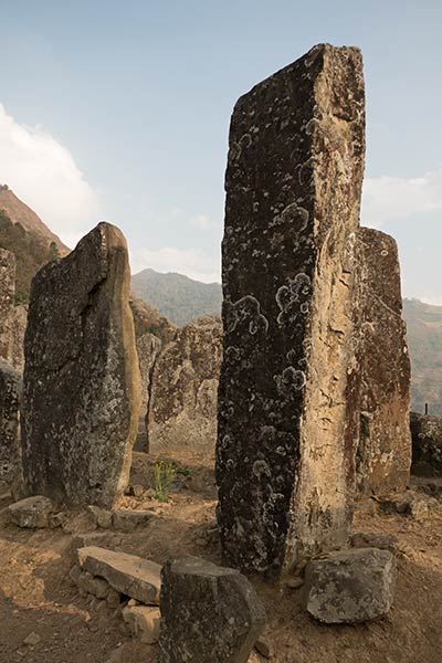 The standing stones of Willong Khullen, Manipur, India