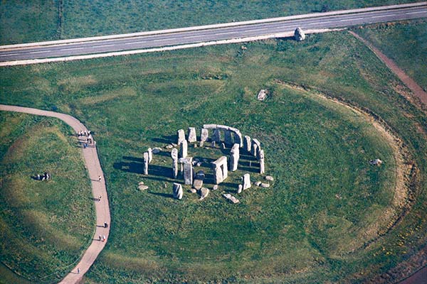 stonehenge aerial view