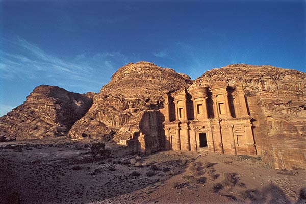 Nabataean temple of Al-Deir, ruins of Petra, Jordan
